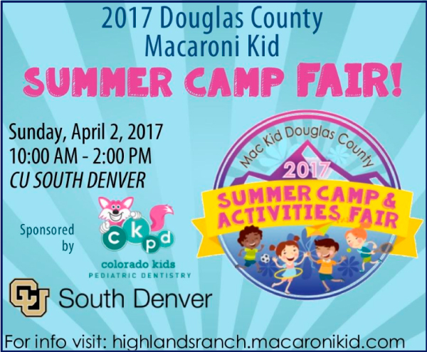 Macaroni Kid Douglas County Summer Camp & Activities Fair